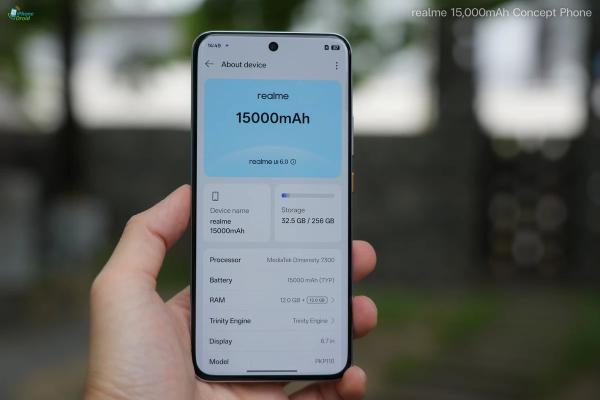 Realme показала смартфон с аккумулятором на 15 000 мАч
