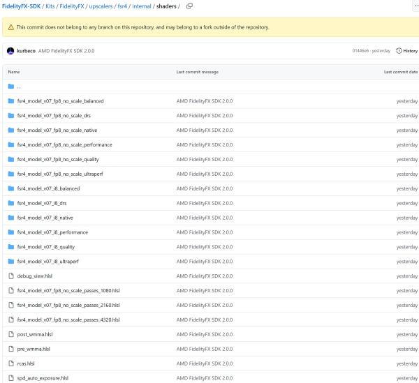 AMD случайно выпустила в открытый доступ FSR 4 с открытым кодом, а позже еще и FidelityFX SDK 2.0